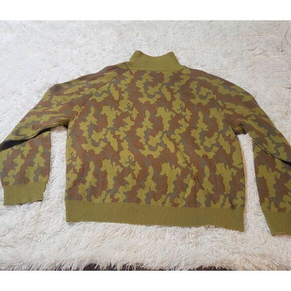 Men's camouflage half zip fleece sweatshirt pullover sweater L - Picture 3 of 6